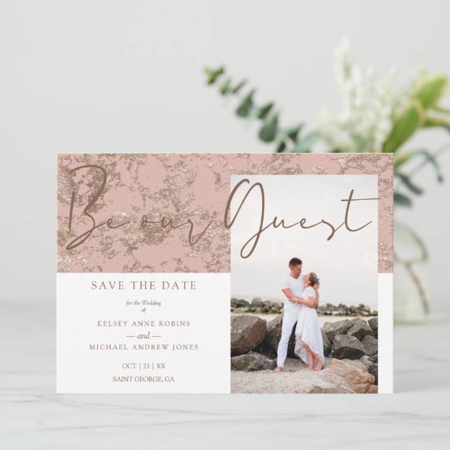 Sé nuestro invitado de fotografía pareja de Rosa m (Anverso de pie)