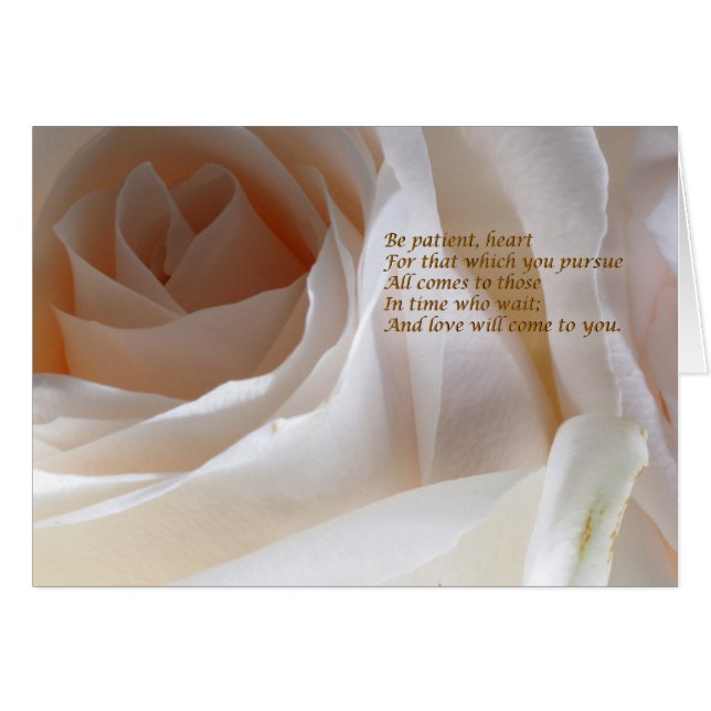 Sé paciente corazón - Rosa (Anverso (Horizontal))