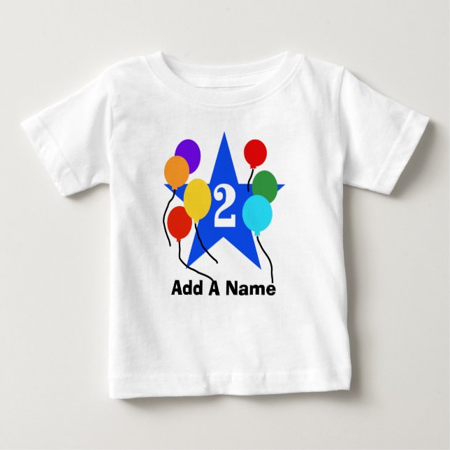 Se personaliza le la 2da camiseta del cumpleaños (Anverso)