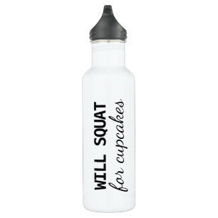 Se pondrá en cuclillas para la botella de agua de