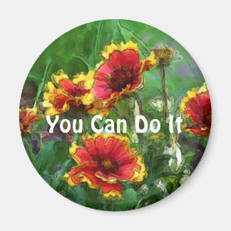 Se Puede Hacer Flores Imán Motivacional