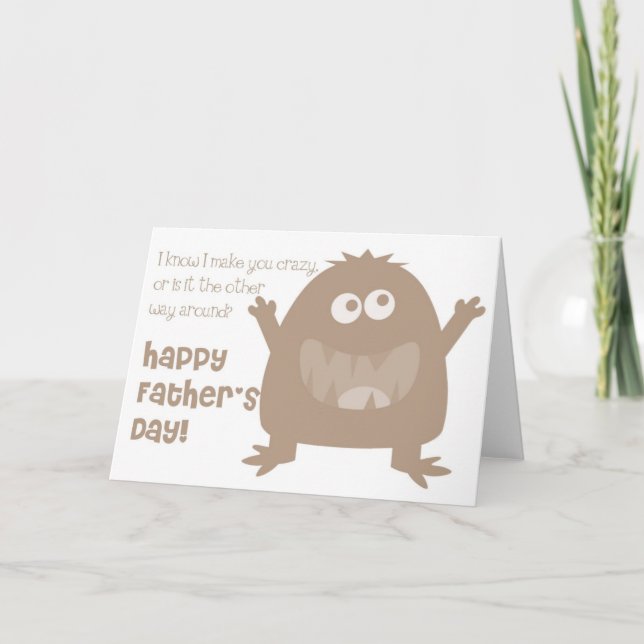 Sé que le hago la tarjeta feliz loca del día de (Anverso)