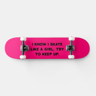 Sé Que Patinar Como Un Skateboard Chica