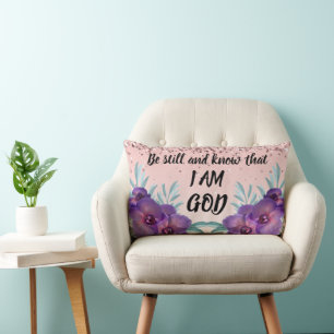 Sé Que Soy Dios La Almohada Lumbar Floral