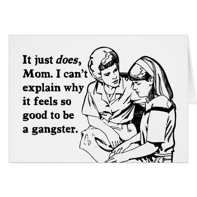 se siente bien ser un gangsta del gángster (Anverso (Horizontal))