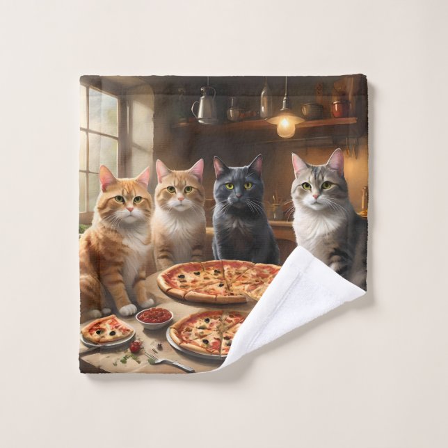 Se Sirve Pizza, Dijo El Gato: (Toallita)