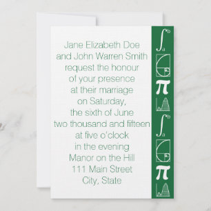 Se suma a la invitación a la boda verde