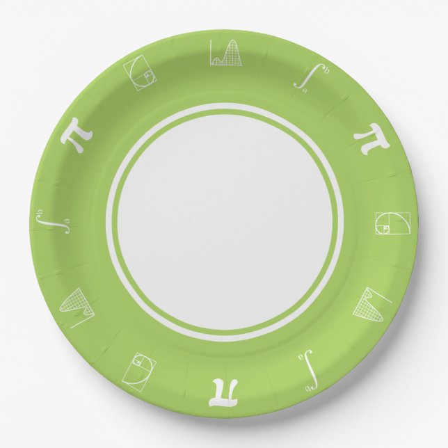 Se Suma en Plato de Papel Peridot (Anverso)