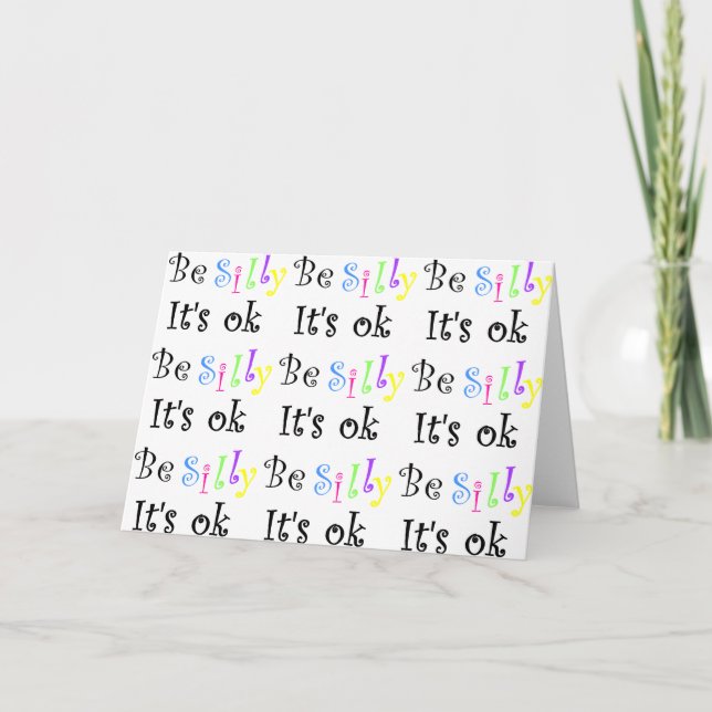 Sé tonto, son buenas tarjetas de felicitación (Anverso)