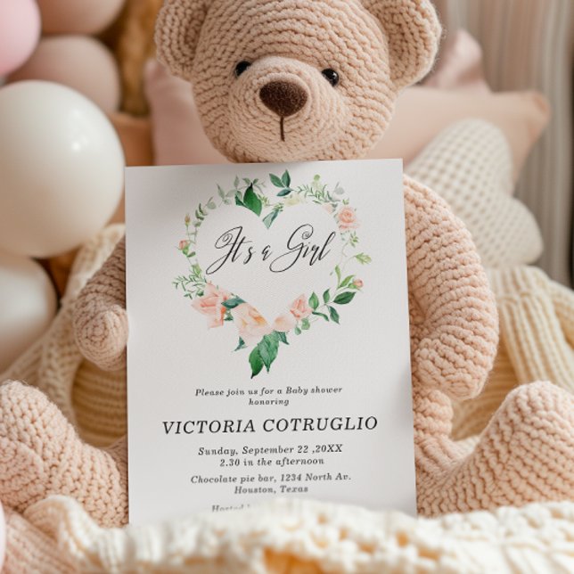 Se trata de una invitación a Baby Shower de Peach  (Subido por el creador)