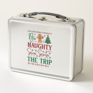 Sé travieso salva el viaje de Santa Pan de jengibr