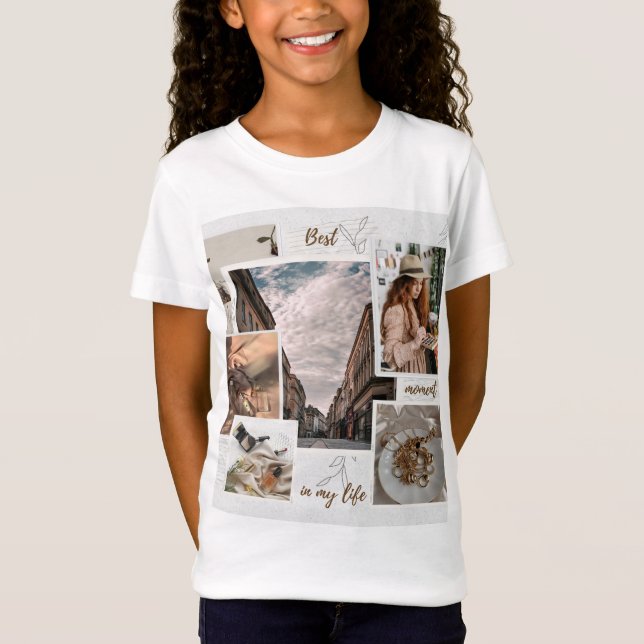 Sé tu Chica Personalizado Niños Camiseta de Cumple (Anverso)