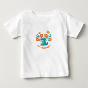 Sé tú mismo camiseta de bebé linda.