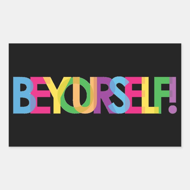 Sé tu Pegatina LGBT (Anverso)