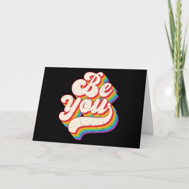 ¡Sé Tú! Tarjeta de felicitación (en blanco) (Anverso)