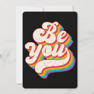 ¡Sé Tú! Tarjeta de felicitación plana