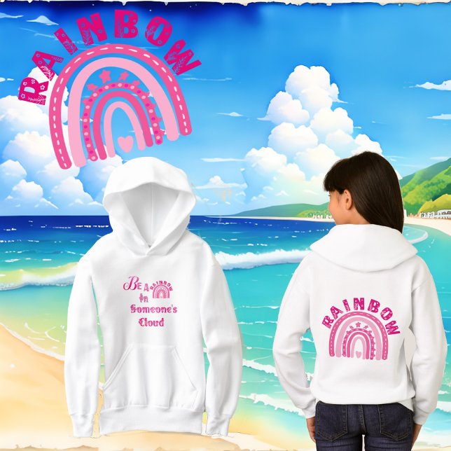 Sé un arcoiris en la clase nubosa moderna de algui (Be A Rainbow In Someone's Cloud Classroom Modern Hoodie)