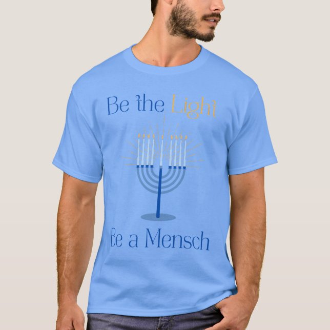 Sé una camiseta de Mensch Hannukah (Anverso)