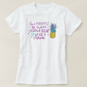 Sé una camiseta de piña