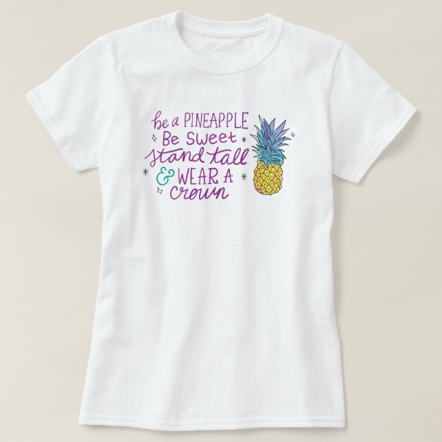 Sé una camiseta de piña (Diseño del anverso)