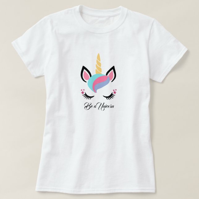 Sé una camiseta de unicornio (Diseño del anverso)