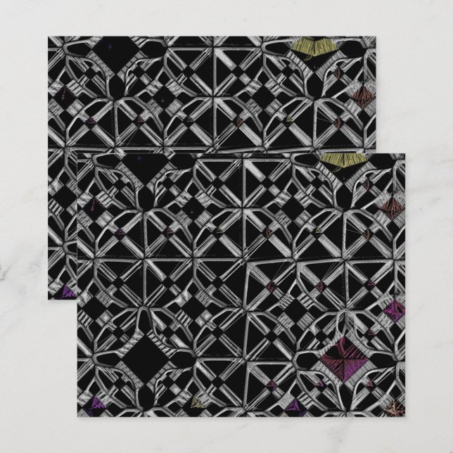 Se unió a las hojas de papel de la encrucijada (Anverso / Reverso)