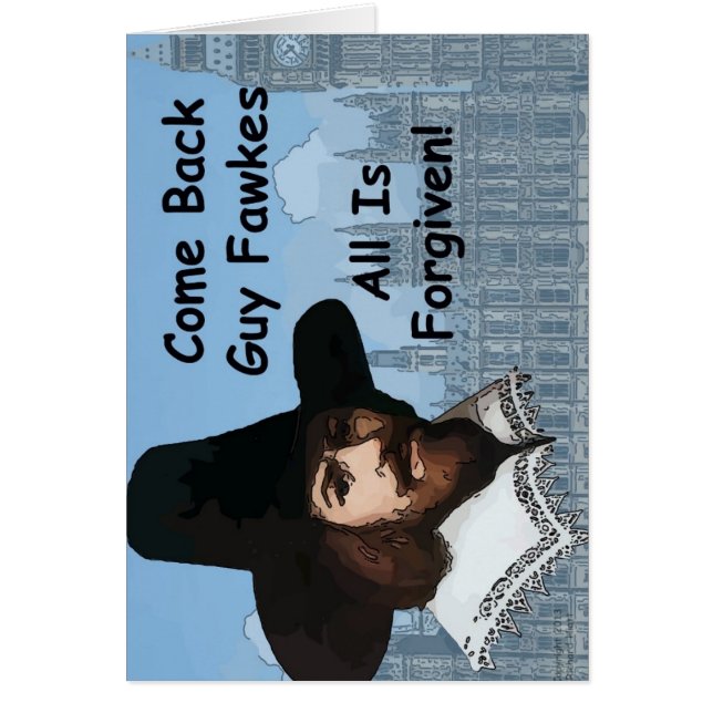 Se vuelve Guy Fawkes que perdonan todo (Frente)