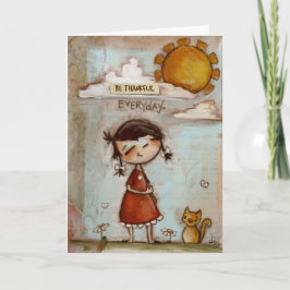 Sea agradecido todos los días - Tarjeta de felicit