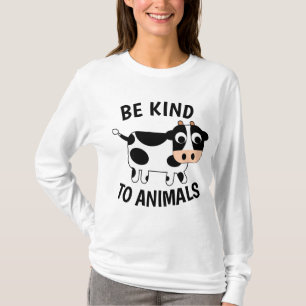 SEA AMABLE CON LAS camisetas ANIMALES (Vaca) Veget