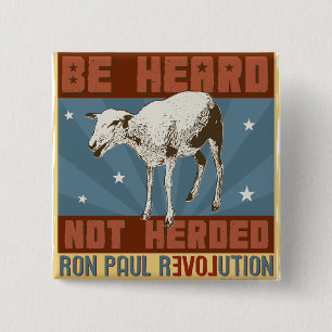 "Sea" botón oído de Ron Paul