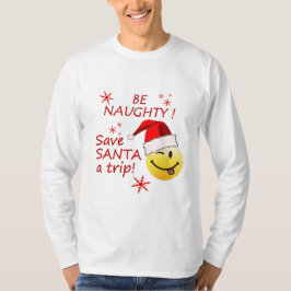 Sea camisa divertida traviesa del navidad