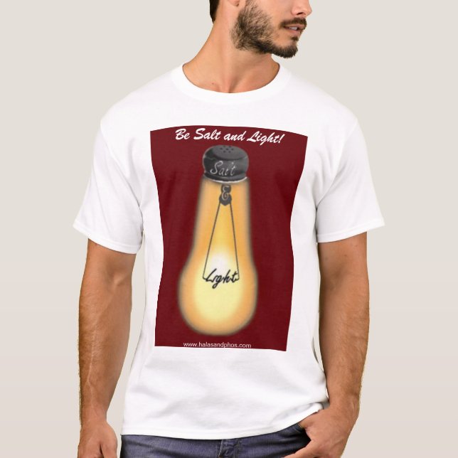 "Sea camiseta de la sal y de la luz" (Anverso)
