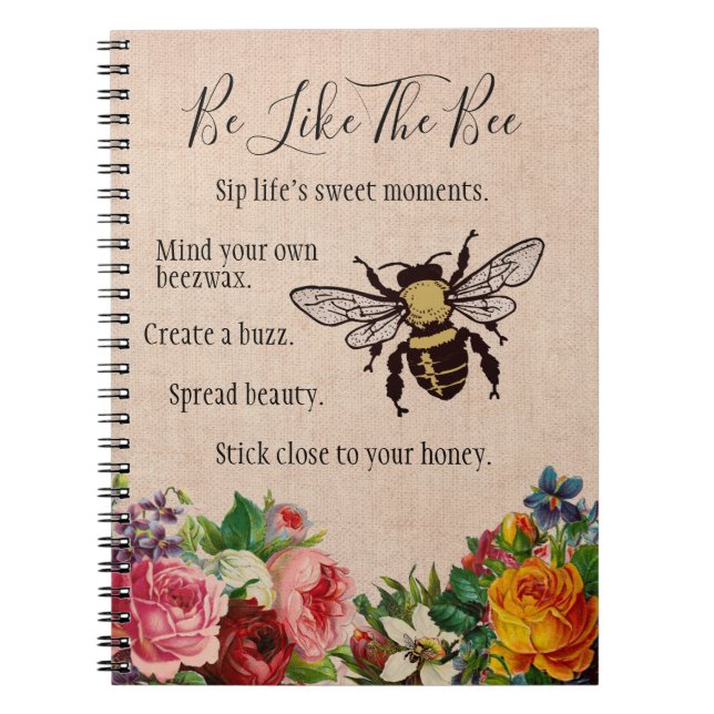 Sea como el cuaderno espiral de la abeja (Frente)