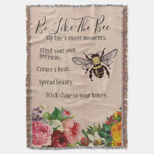 Sea como la manta del tiro de la abeja
