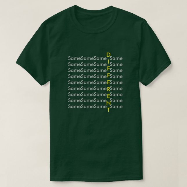 Sea Diferente - (Doble Lado) Una Camisa MisterP (Diseño del anverso)