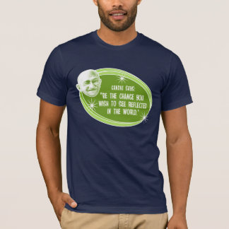Sea el cambio de la camiseta de citas de Ghandi