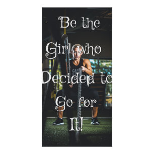 Sea el chica… Poster de motivación de la pared