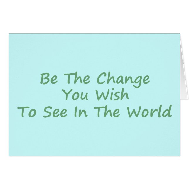 Sea el verde del cambio (Anverso (Horizontal))