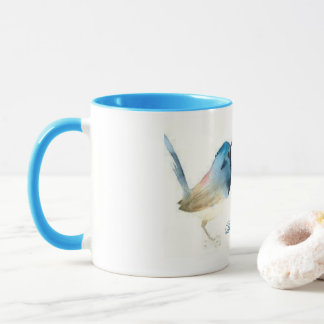 Sea feliz - Bluebird de la taza de la felicidad