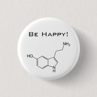 ¡Sea feliz! Botón de la serotonina