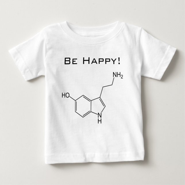 ¡Sea feliz! Camiseta del niño de la serotonina (Anverso)