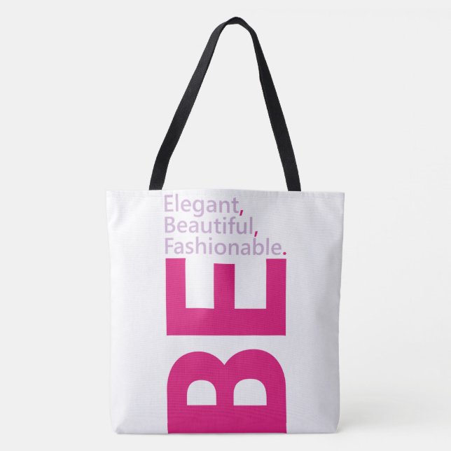 Sea hermosa bolsa de tote (Anverso)