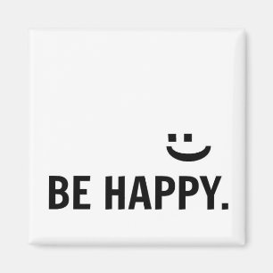 Sea imán inspirador de la cita de la sonrisa feli