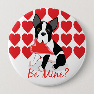 ¿Sea los míos? Botón de Boston Terrier del el día