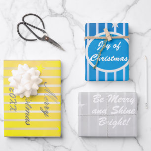 Sea merry y brille papel de envolvimiento brillant