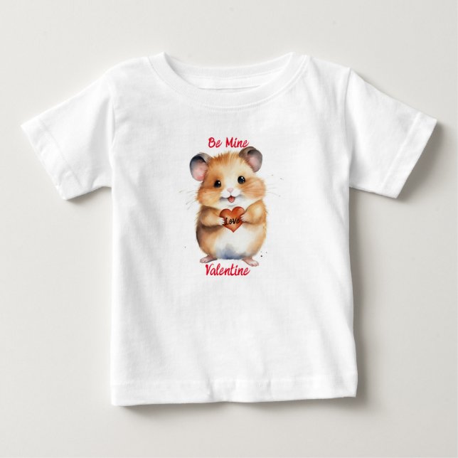 Sea Mi Camiseta Valentine Hamster Para Bebé (Anverso)