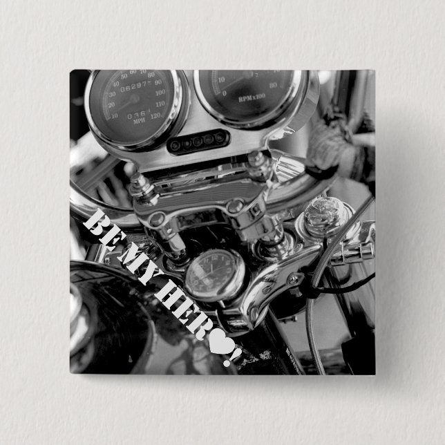 ¡Sea mi héroe! ¡Vrroom!! Botón (Anverso)