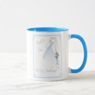 Sea mi taza de la invitación de la dama de honor