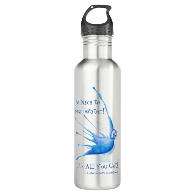 Sea Niza a su botella de agua, Steel/24oz (Anverso)