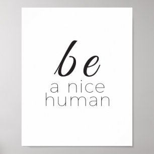 Sea Niza un poster humano, impresión moderna del
